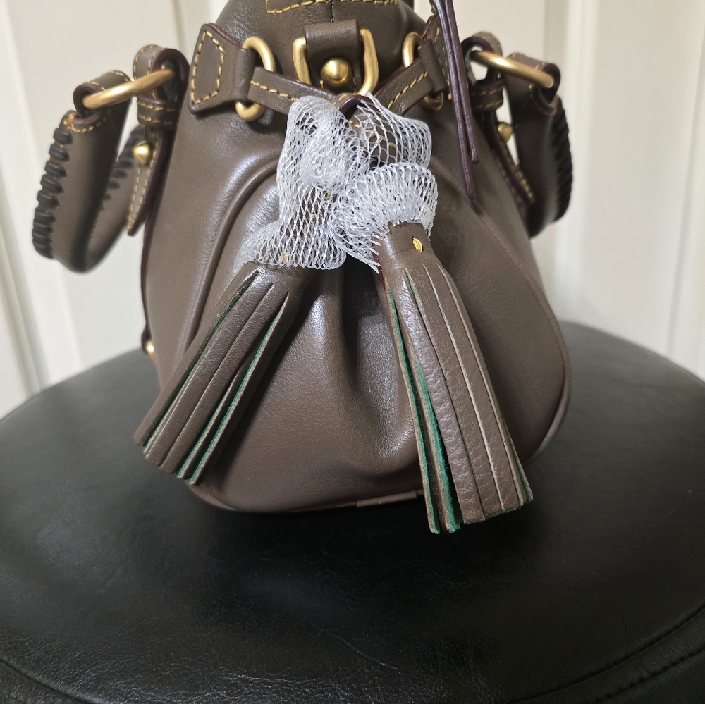 New Dooney Florentine Mini Satchel - Color: Elephant - Picture 10 of 15